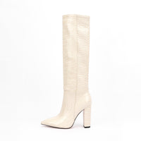 Thumbnail for Ibty Collections shoes Snake Skin Below the Knee Boots