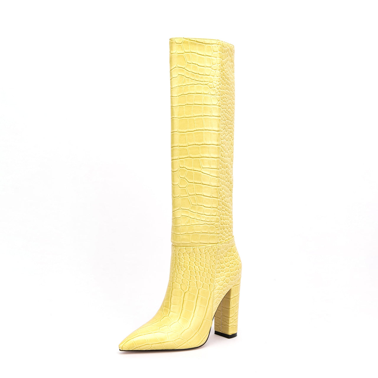 Ibty Collections shoes Snake Skin Below the Knee Boots