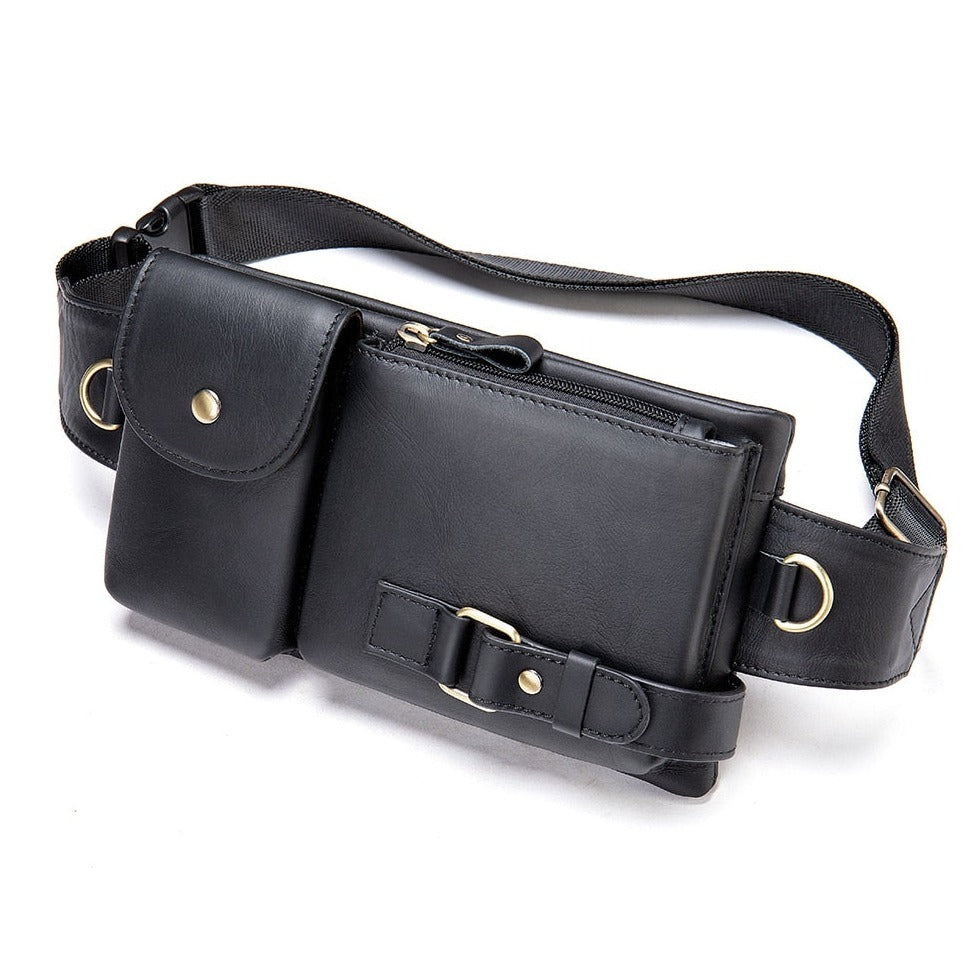 Poppy Faux Leather Fanny Pack Belt Bag Phone Pouch Waist Bag Chest