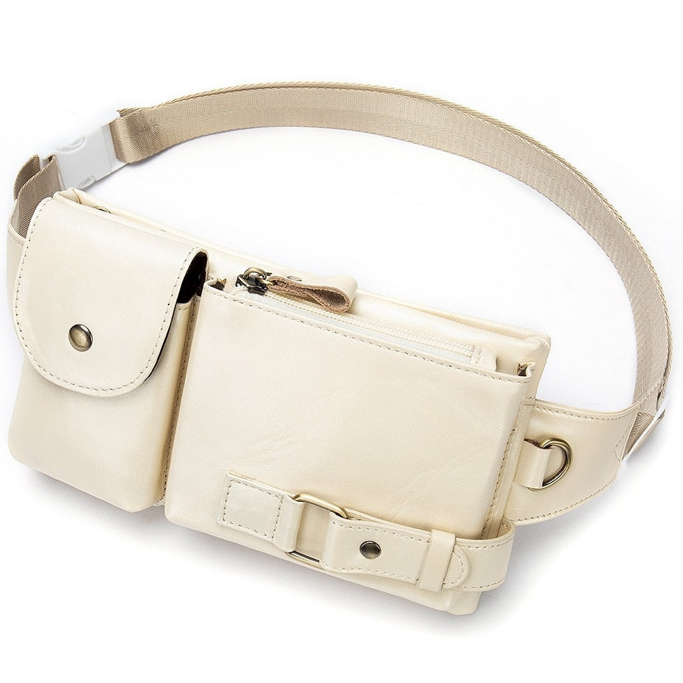 Ibty Collections 9080-white / China Genuine Leather Fanny