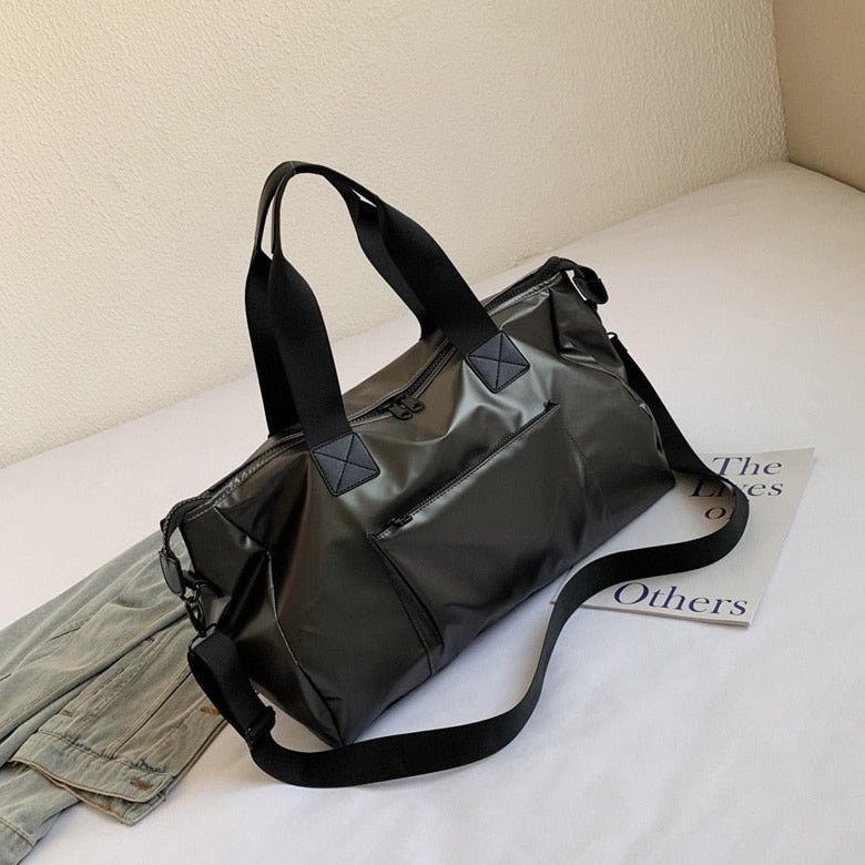 Ibty Collections Grey Nylon Travel Tote Bag