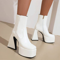 Thumbnail for Ibty Collections Mia Platform Ankle Boots