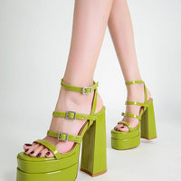 Thumbnail for Ibty Collections Sandals Platform Wedges