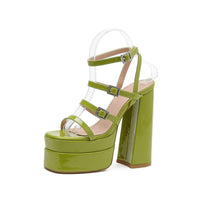 Thumbnail for Ibty Collections Sandals Platform Wedges
