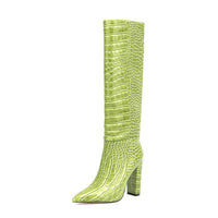 Thumbnail for Ibty Collections shoes Snake Skin Below the Knee Boots