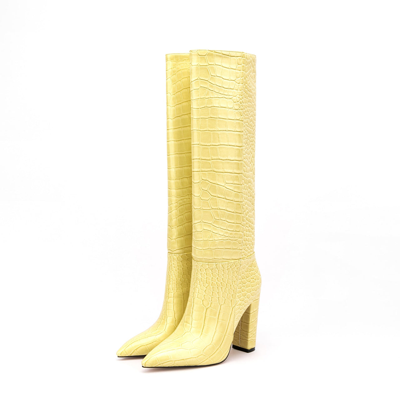 Ibty Collections shoes Snake Skin Below the Knee Boots